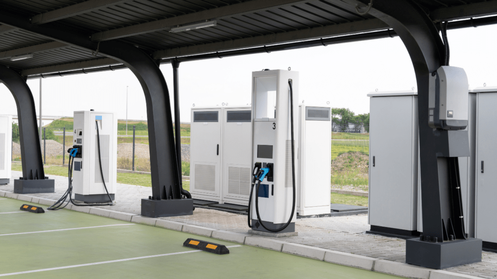 an image of a vehicle charging station