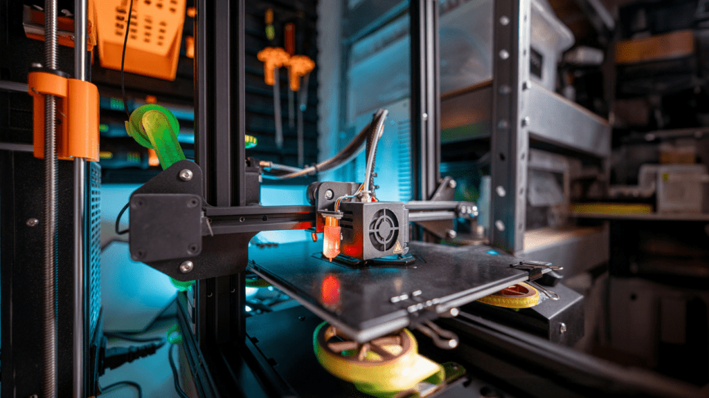 a 3d printer is being used to make a toy