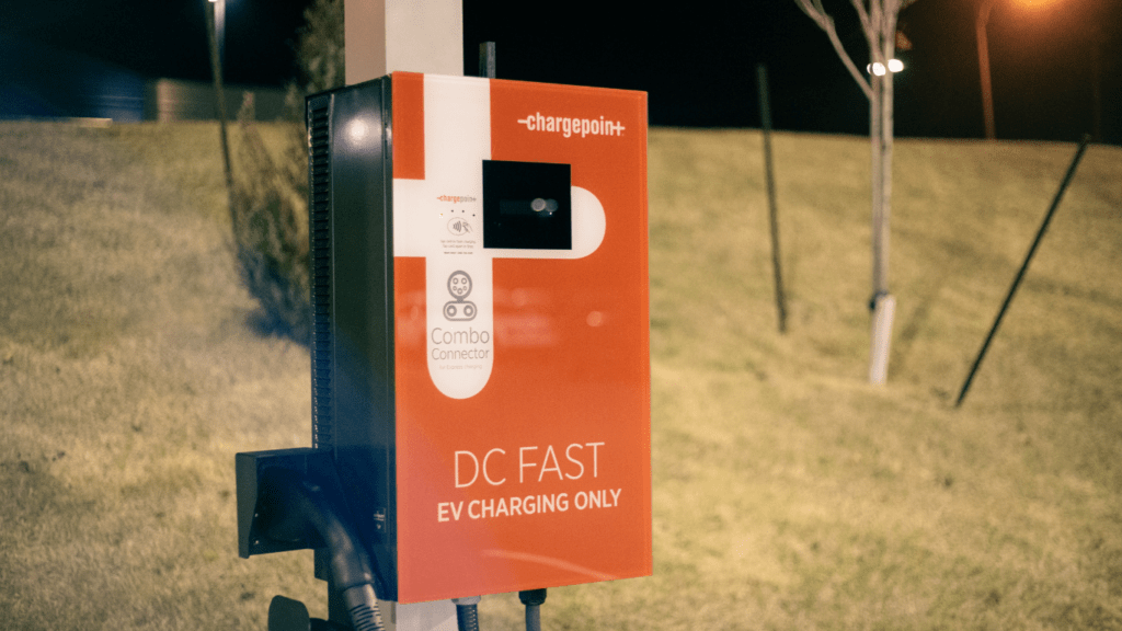 an image of a vehicle charging station