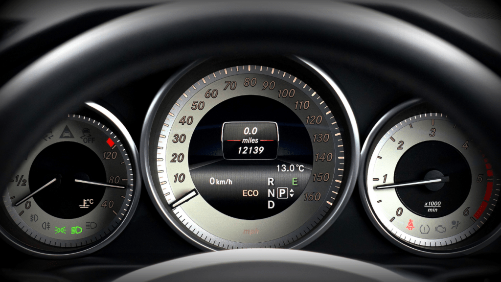 the interior of a Mercedes Benz car