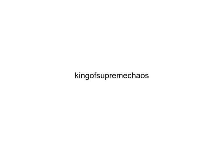 kingofsupremechaos