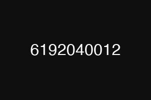 6192040012