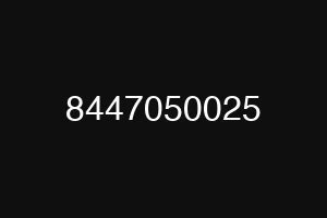 8447050025