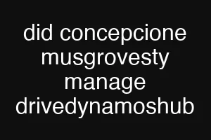 did concepcione musgrovesty manage drivedynamoshub