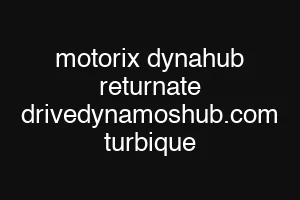 motorix dynahub returnate drivedynamoshub.com turbique